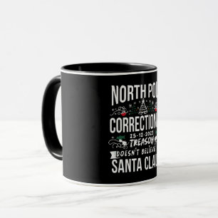 Mug Pôle Nord Correction Funny Famille Xmas Correspond