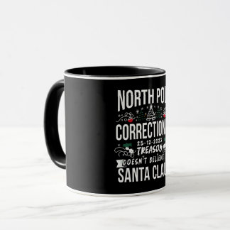 Mug Pôle Nord Correction Funny Famille Xmas Correspond