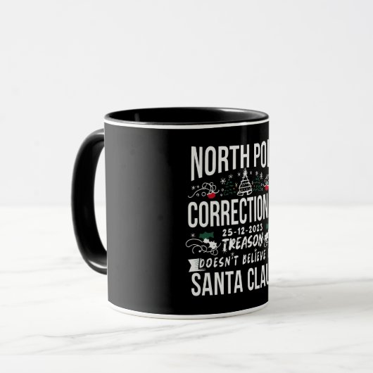 Mug Pôle Nord Correction Funny Famille Xmas Correspond (Devant gauche)