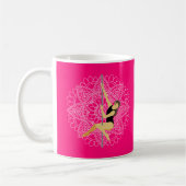 Mug Pôle Sport Dance Flower Mandala Nom Personnalisé (Gauche)