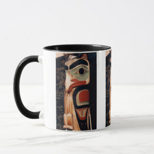 Mug Pôle Totem en Bois Sculpté d'Alaska Photo Conçue
