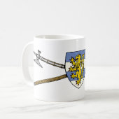 Mug Poléax médiévaux et bouclier (Devant gauche)
