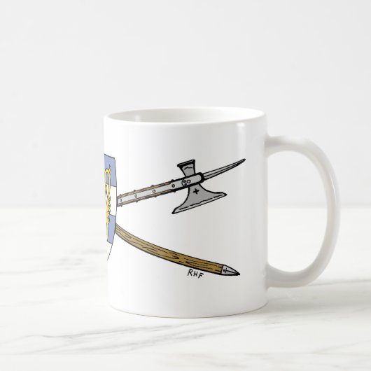 Mug Poléax médiévaux et bouclier (Droite)