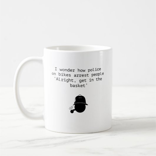 Mug Police à vélo (Gauche)