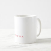 Mug Police de caractères classique professionnelle nom (Devant droit)