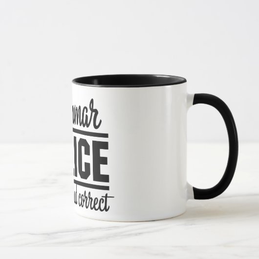 Mug Police de grammaire (Droite)