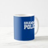 Mug "Police de Grammaire" (Devant droit)