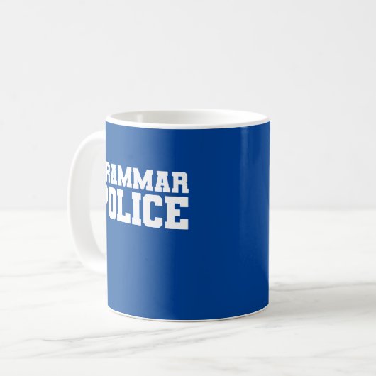 Mug "Police de Grammaire" (Devant gauche)
