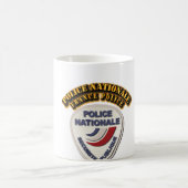 Mug Police de Nationale France de police avec le texte (Centre)