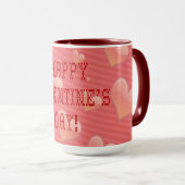 Mug Police en forme de coeur minuscule Heureuse Sainte (Devant droit)