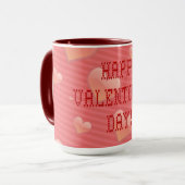 Mug Police en forme de coeur minuscule Heureuse Sainte (Devant gauche)