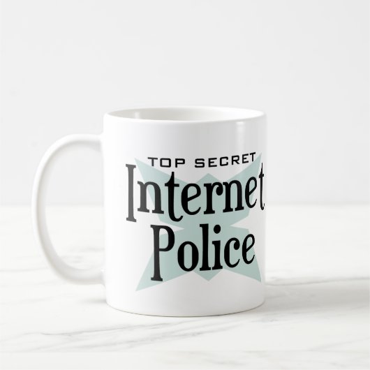 Mug Police extrêmement secrète d'Intenet (Gauche)