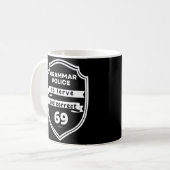 Mug POLICE GRAMMAR POUR SERVIR ET CORRECTER drôle (Devant gauche)