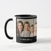 Mug Police Maman Script Élégant Fonte Noir 3 Photo (Gauche)