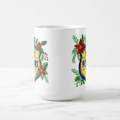 Mug Police Merry Christmas Shield with Poinsettia (Centre)