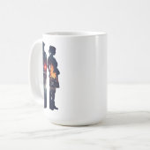 Mug Police Officer and Nurse Couple Silhouette (Devant gauche)