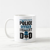 Mug Police papa | Application de la loi | FÊTE DES PÈR (Gauche)