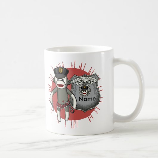 Mug Police Singe Chaussette (Droite)