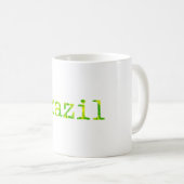 Mug Police verte et jaune du Brésil (Devant droit)