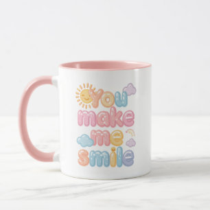 Mug Police "Vous Me Faites Sourire" Bubble Font