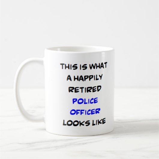 Mug policier à la retraite (Gauche)