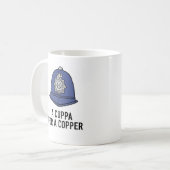 Mug Policier britannique avec casque - Cuppa pour un c (Devant gauche)