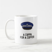 Mug Policier britannique avec Casquette plat - Cuppa p (Gauche)
