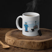 Mug Policier Et Chat Noir