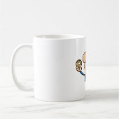 Mug Policier heureux mangeant le beignet (Gauche)