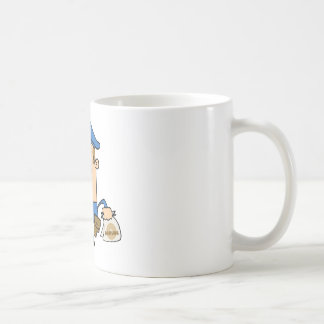 Mug Policier heureux mangeant le beignet