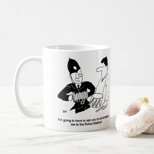 Mug Policier musical (Avec donut)