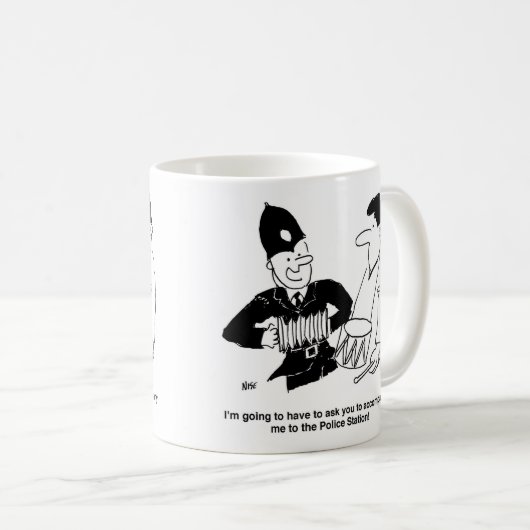 Mug Policier musical (Devant droit)