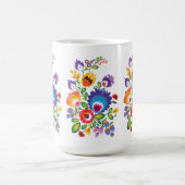 Mug Polis asymétriques Folk Wycinanki (Centre)