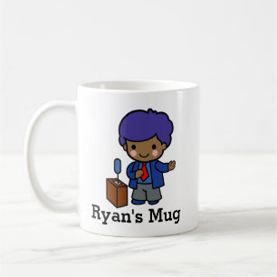 Mug Politicienne mignonne/Conférencier avec cheveux bl
