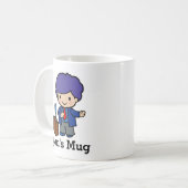 Mug Politicienne mignonne/Conférencier avec cheveux bl (Devant gauche)