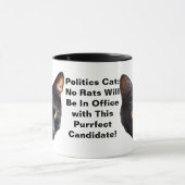 Mug Politique Chat Aucun Rats Ne Sera En Fonction (Centre)
