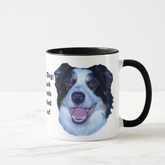 Mug Politique Frontière Collie Va Écraser La Vérité (Droite)