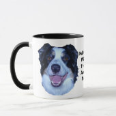 Mug Politique Frontière Collie Va Écraser La Vérité (Gauche)
