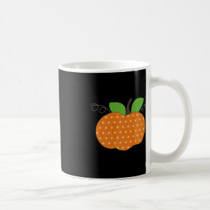 Mug Polka Dot Citrouille mignon Graphic Fall Tee