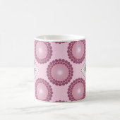 Mug Polka Dot Mandala, Rose Dusky Radiant Personnalisé (Centre)