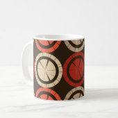 Mug Polka dots seamless pattern. Mosaic of ethnic figu (Devant gauche)