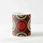 Mug Polka dots seamless pattern. Mosaic of ethnic figu (Centre)
