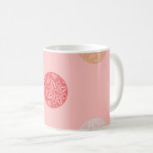 Mug Polka dots seamless pattern. Mosaic of ethnic figu (Devant droit)