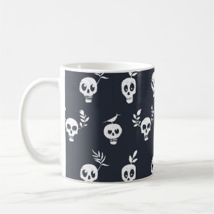 Mug Polka du crâne : Motif humoristique botanique