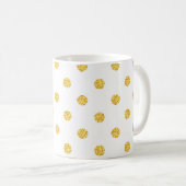 Mug Polka Gold Parties scintillant points Texture (Devant droit)