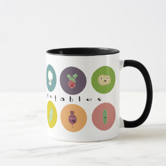 Mug polka mentale de légumes