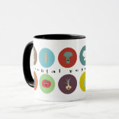 Mug polka mentale de légumes (Devant gauche)