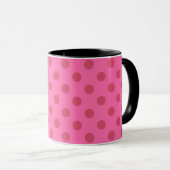Mug Polka point rose (Devant droit)