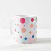 Mug Polkadot coloré exotique (Devant gauche)
