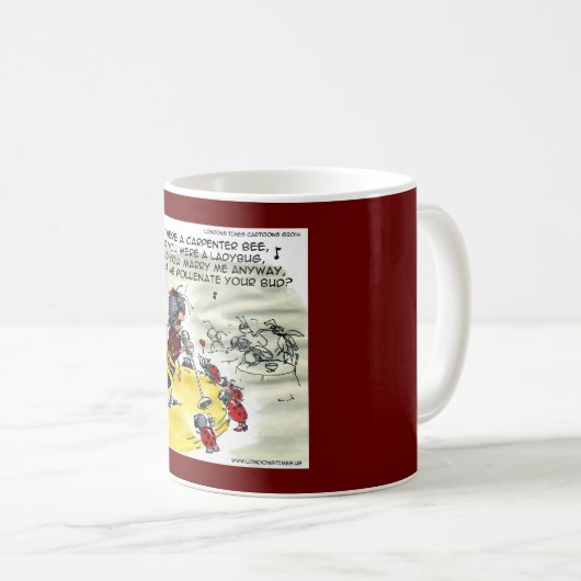 Mug "Pollinisateurs" Drôle Bees & Ladybug (Devant droit)